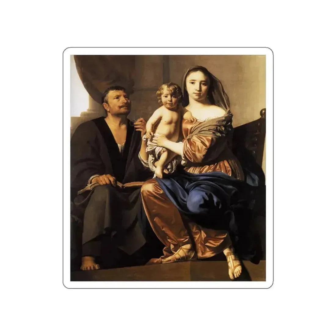 EVERDINGEN, Caesar van - Holy Family (Artwork) STICKER Vinyl Die-Cut Decal White Die-Cut 5 Inch - The Sticker Space