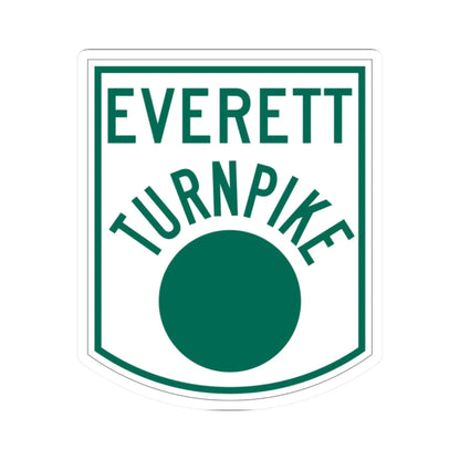 Everett Turnpike (New Hampshire) (Road Sign) STICKER Vinyl Kiss-Cut Decal 2 Inch White - The Sticker Space