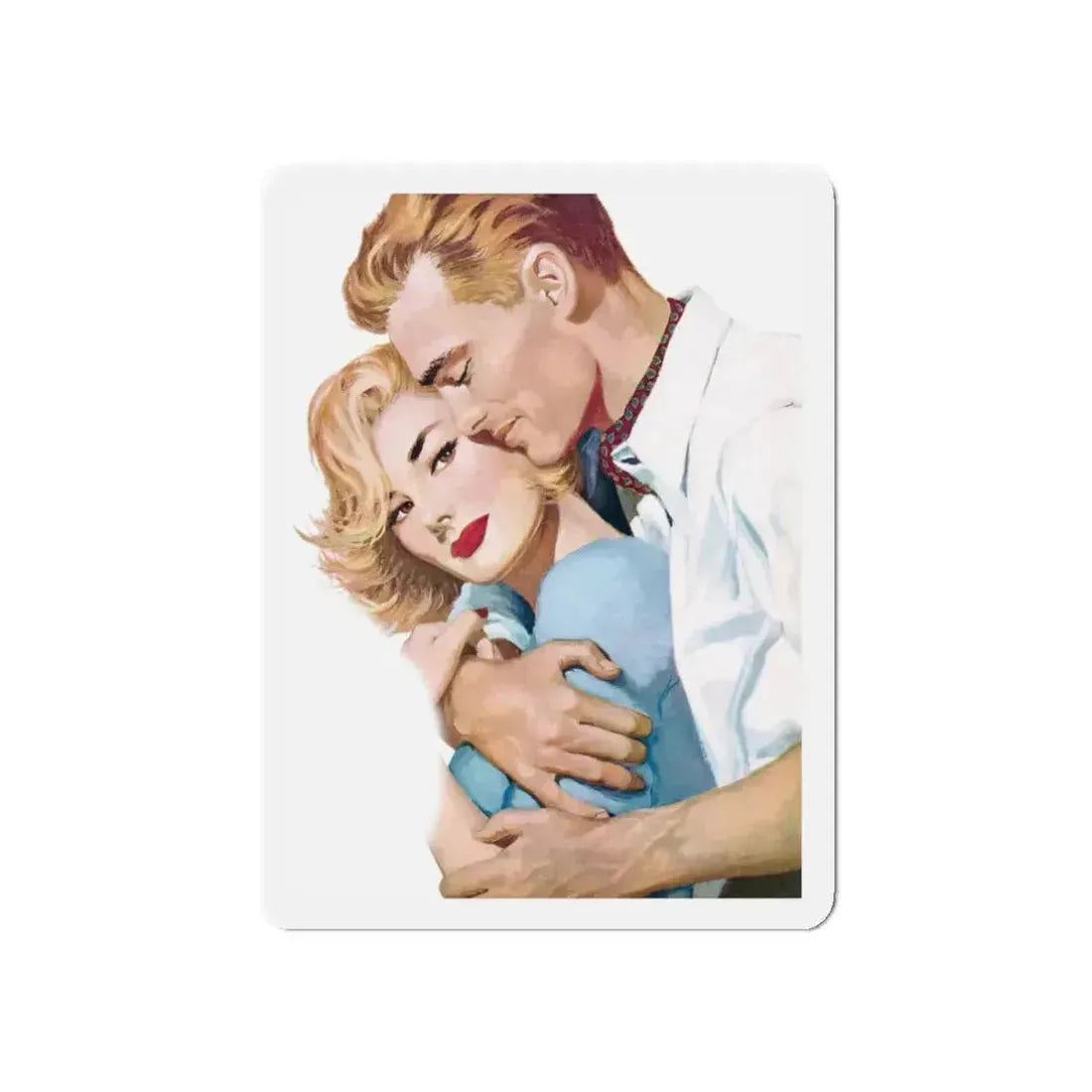Every Nice Girl by Rona Randall, Woman magazine, 1960 (Magazine Illustration) Refrigerator Magnet 3 Inch Die-Cut - The Sticker Space