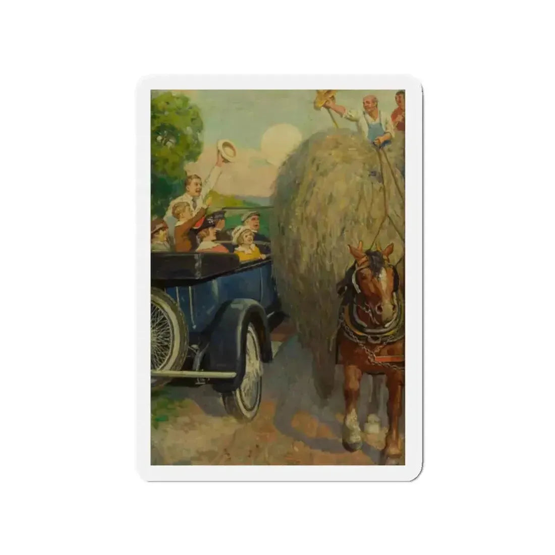 Everybody Happy (Magazine Illustration) Refrigerator Magnet - The Sticker Space