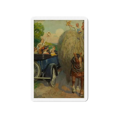 Everybody Happy (Magazine Illustration) Refrigerator Magnet - The Sticker Space