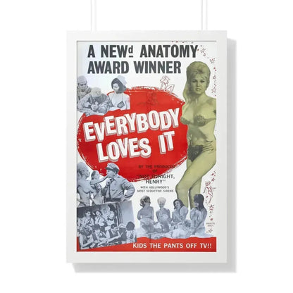 EVERYBODY LOVES IT 1964 - Framed Movie Poster 20" x 30" White - The Sticker Space