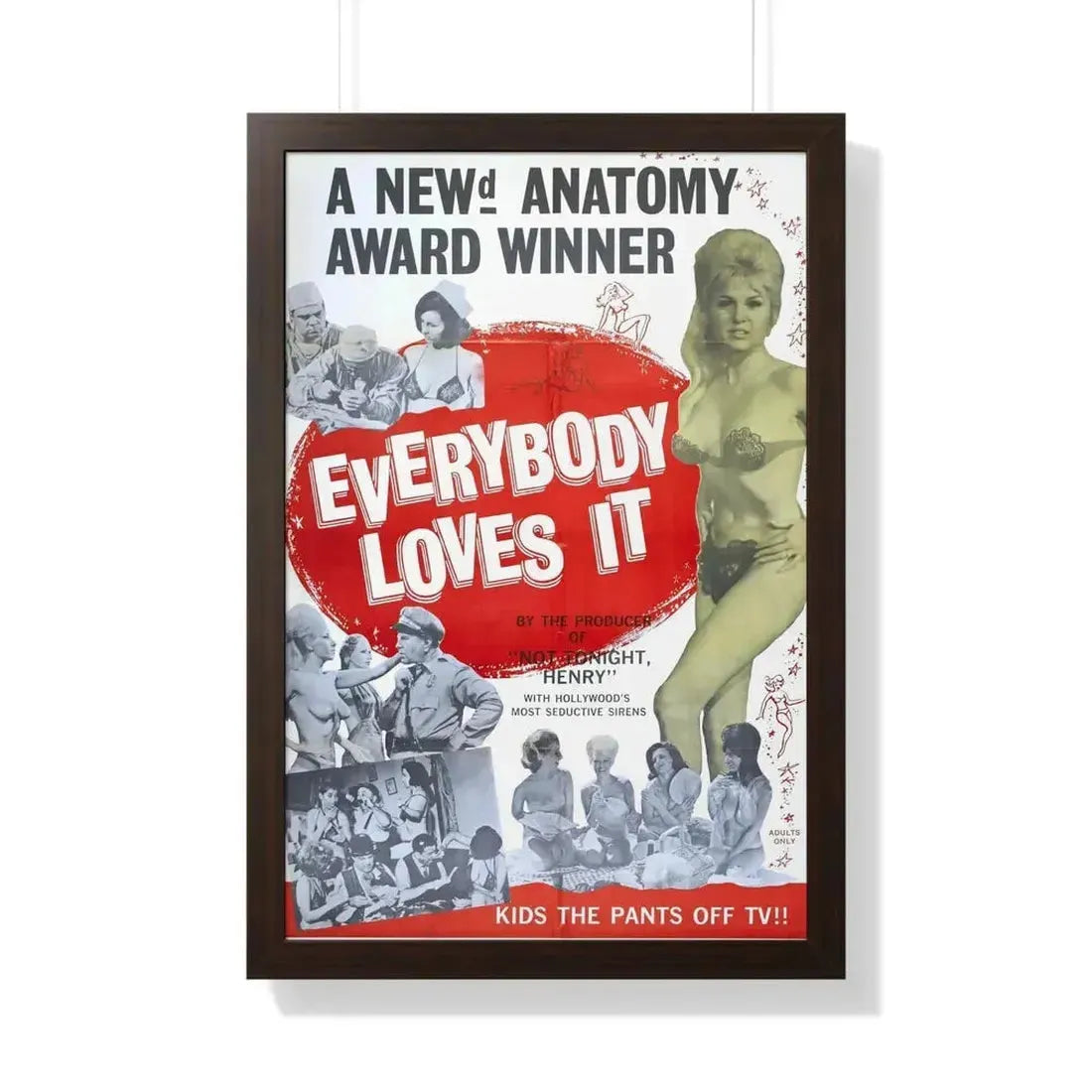 EVERYBODY LOVES IT 1964 - Framed Movie Poster - The Sticker Space