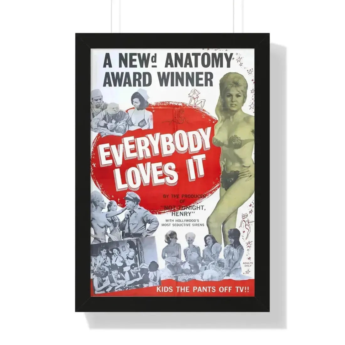 EVERYBODY LOVES IT 1964 - Framed Movie Poster - The Sticker Space