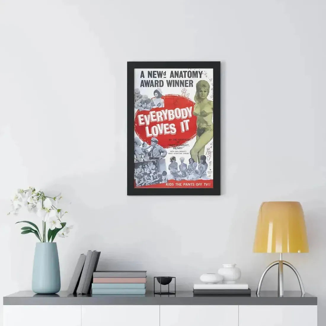 EVERYBODY LOVES IT 1964 - Framed Movie Poster - The Sticker Space