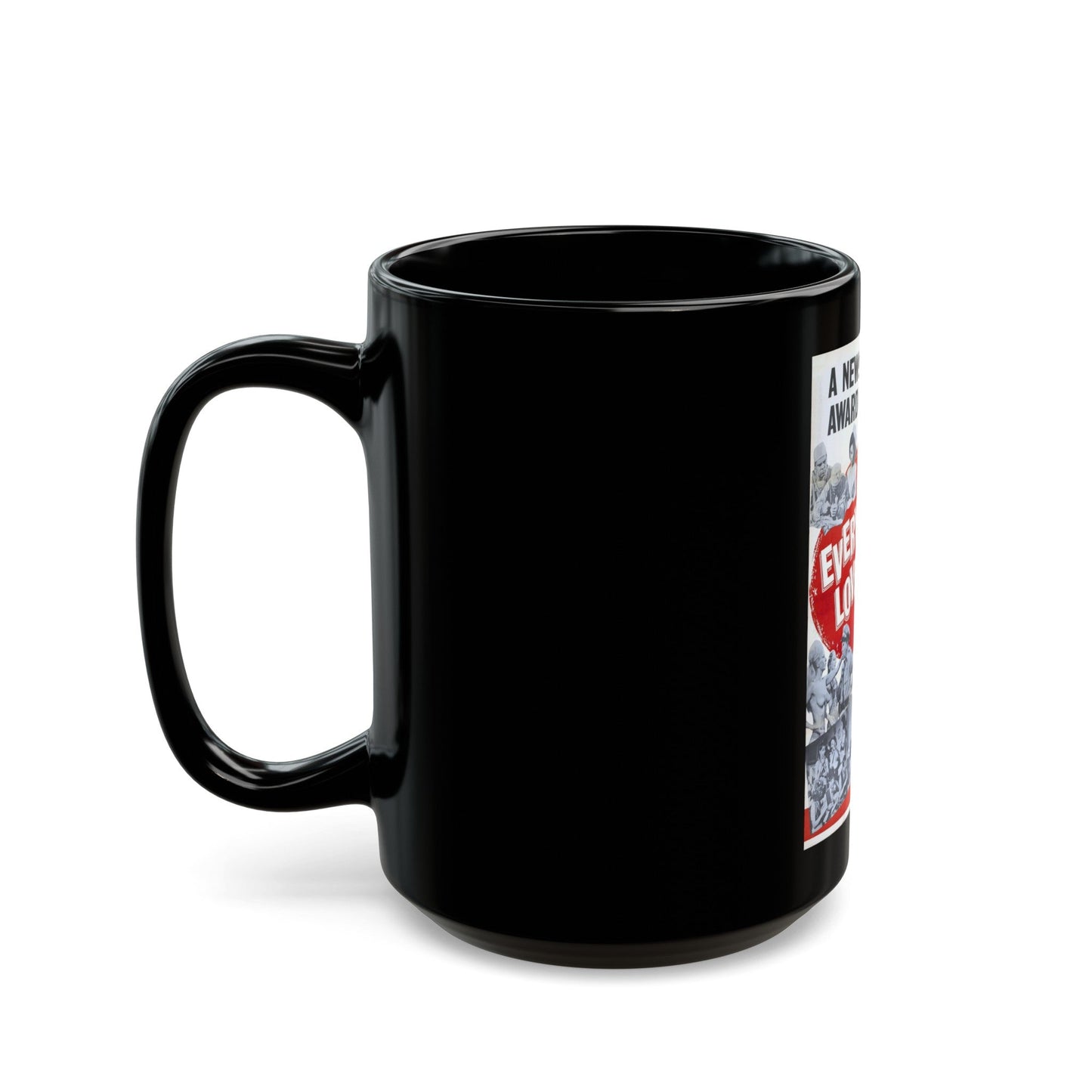 EVERYBODY LOVES IT 1964 Movie Poster - Black Coffee Mug-The Sticker Space