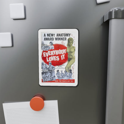 EVERYBODY LOVES IT 1964 Movie Poster - Die-Cut Magnet-The Sticker Space