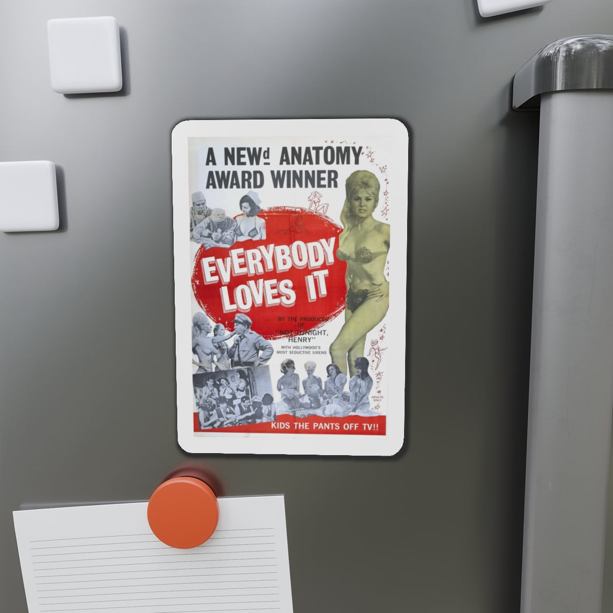 EVERYBODY LOVES IT 1964 Movie Poster - Die-Cut Magnet-The Sticker Space