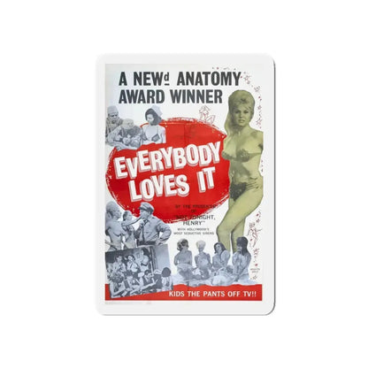 EVERYBODY LOVES IT 1964 Movie Poster - Refrigerator Magnet 5 Inch - The Sticker Space