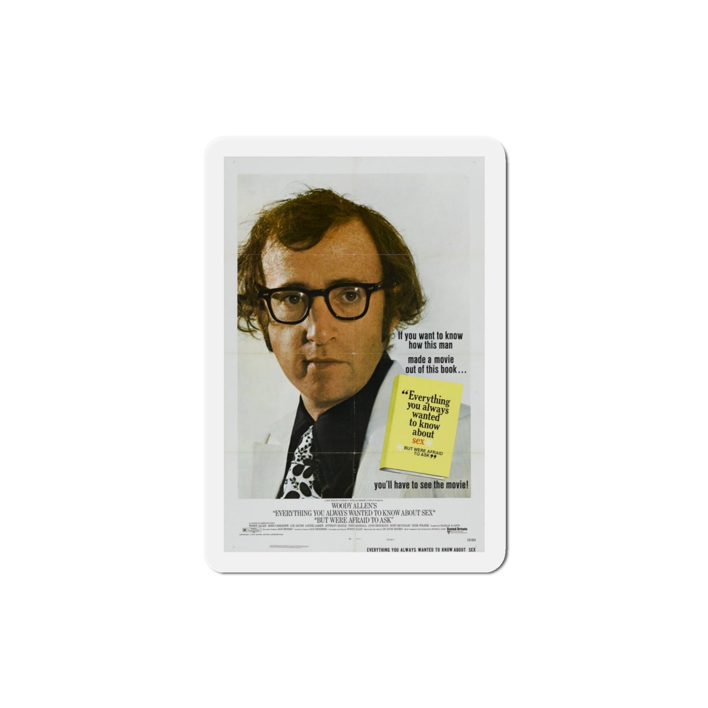 Everything You Always Wanted to Know About Sex But Were Afraid to Ask 1972 Movie Poster Die-Cut Magnet-3 Inch-The Sticker Space