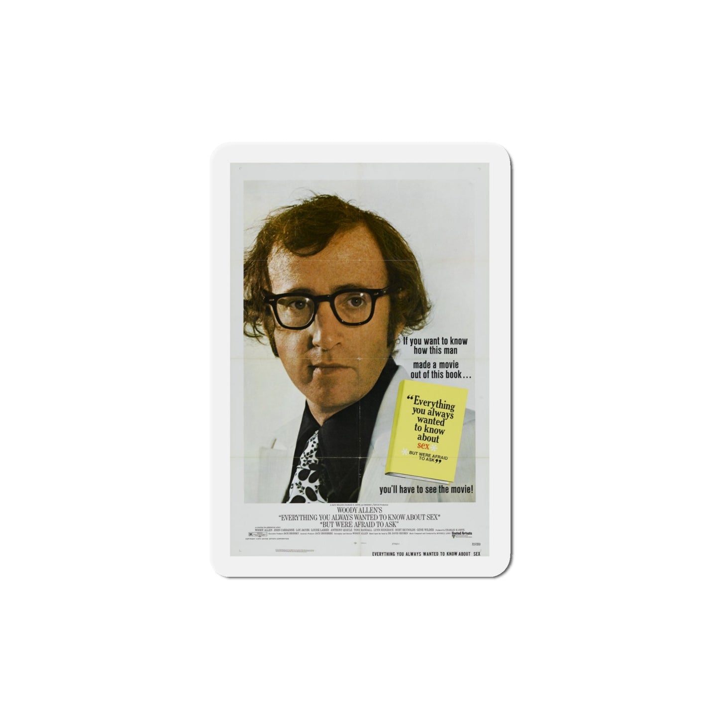 Everything You Always Wanted to Know About Sex But Were Afraid to Ask 1972 Movie Poster Die-Cut Magnet-4 Inch-The Sticker Space