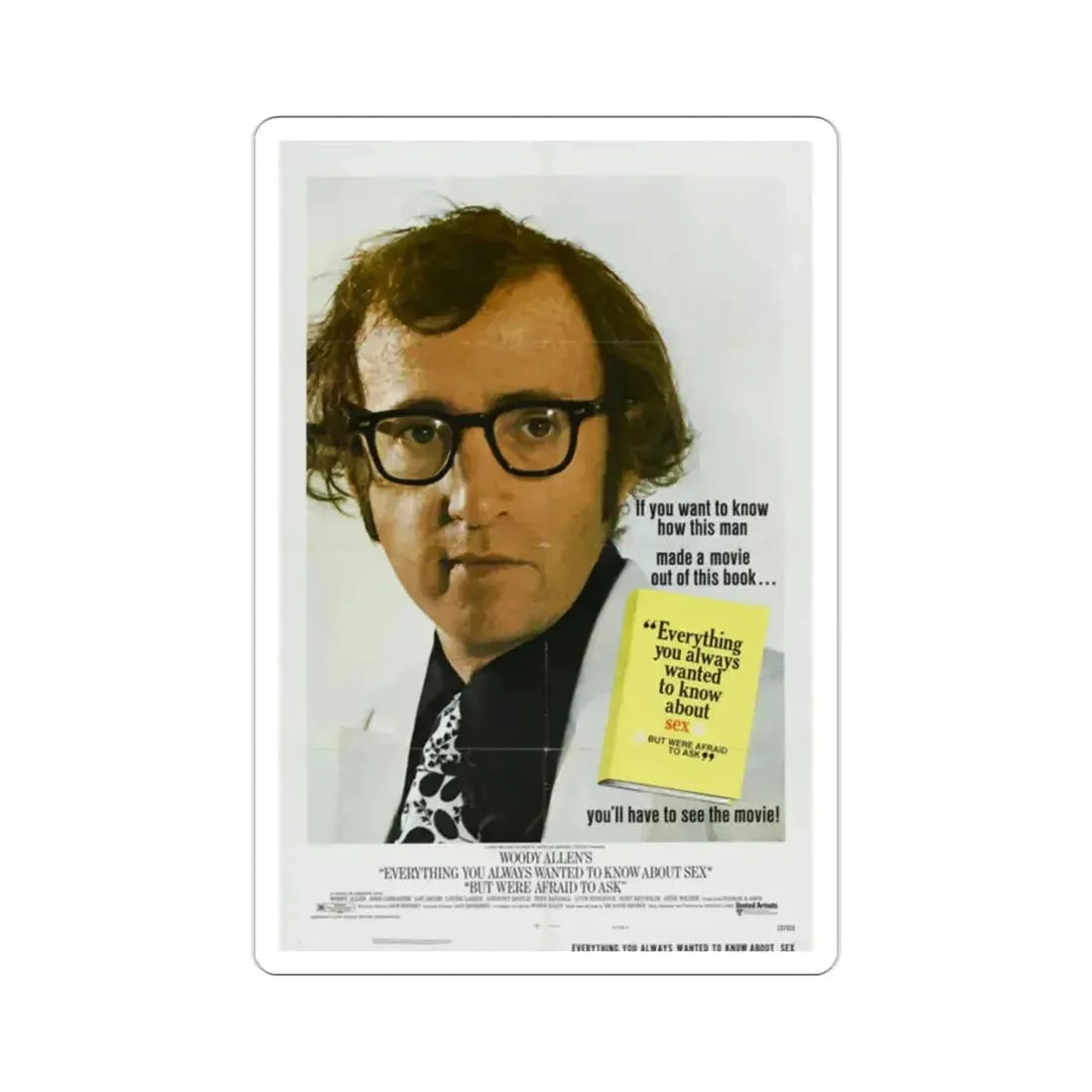 Everything You Always Wanted to Know About Sex But Were Afraid to Ask 1972 Movie Poster STICKER Vinyl Die-Cut Decal - The Sticker Space