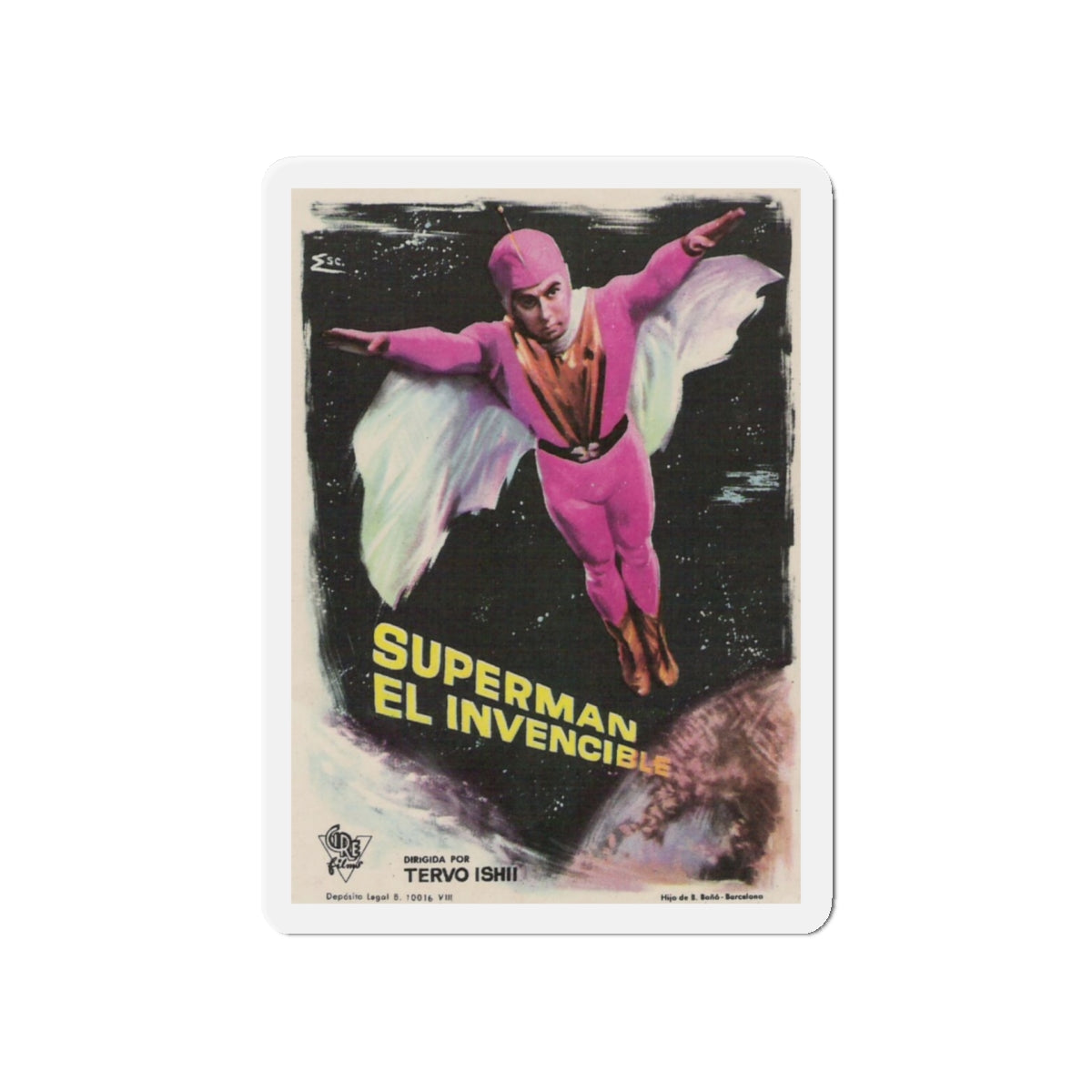 EVIL BRAIN FROM OUTER SPACE 1964 Movie Poster - Die-Cut Magnet-5" x 5"-The Sticker Space