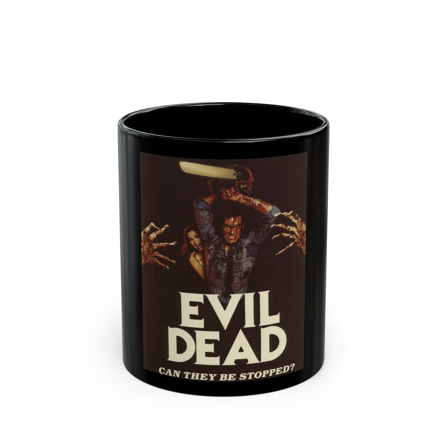 EVIL DEAD 1981 Movie Poster - Black Coffee Mug-11oz-The Sticker Space