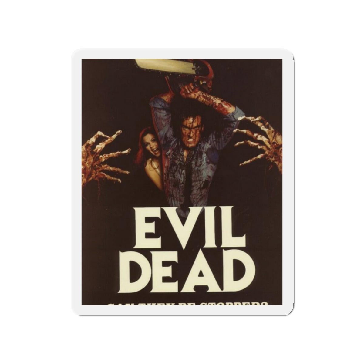 EVIL DEAD 1981 Movie Poster - Die-Cut Magnet-2" x 2"-The Sticker Space