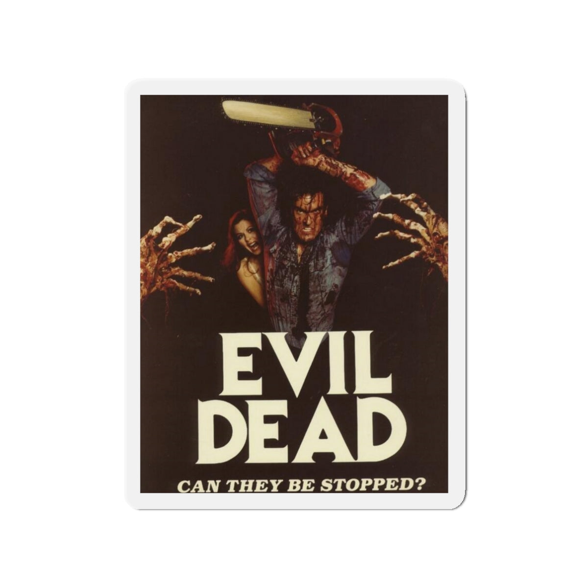 EVIL DEAD 1981 Movie Poster - Die-Cut Magnet-3" x 3"-The Sticker Space