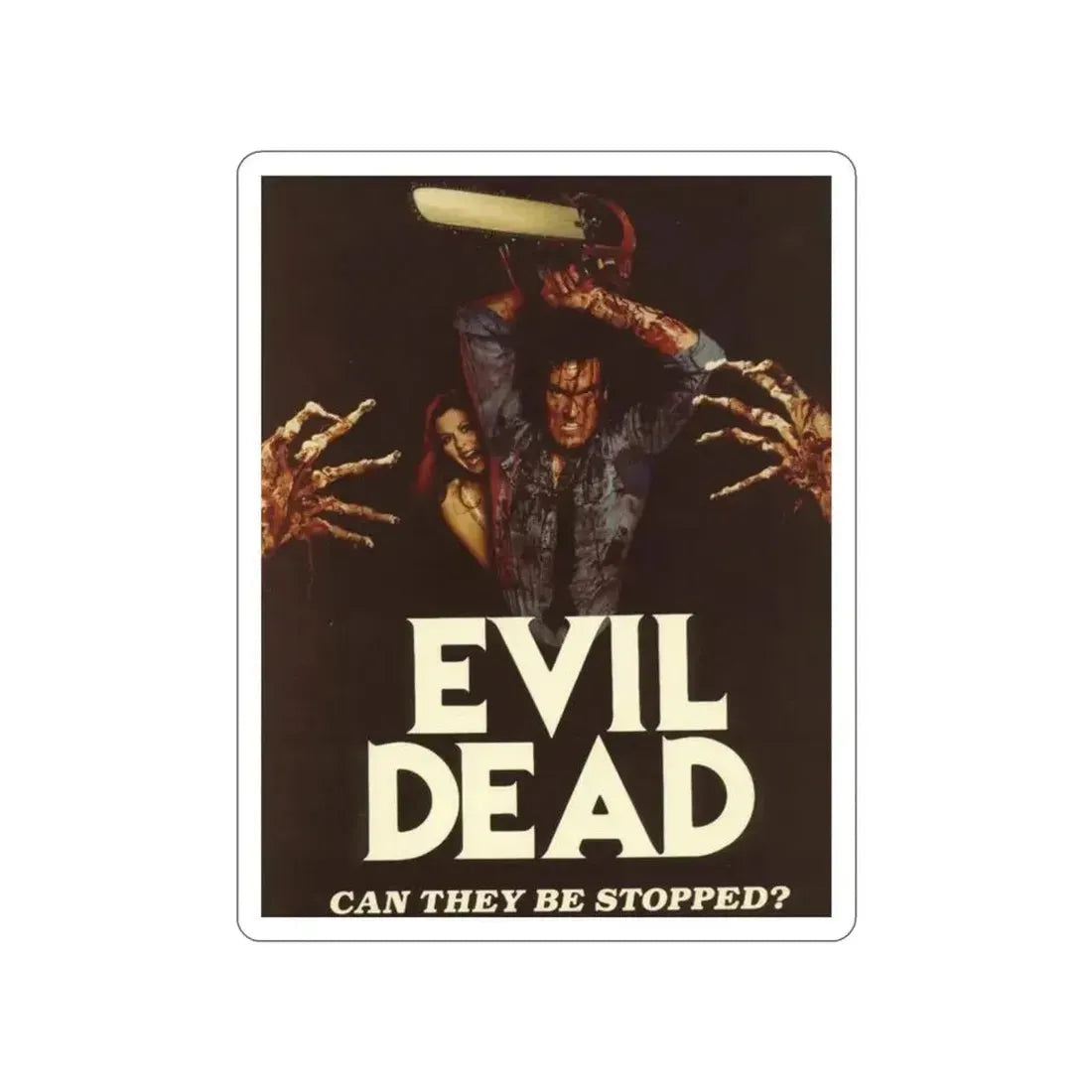 EVIL DEAD 1981 Movie Poster STICKER Vinyl Die-Cut Decal - The Sticker Space