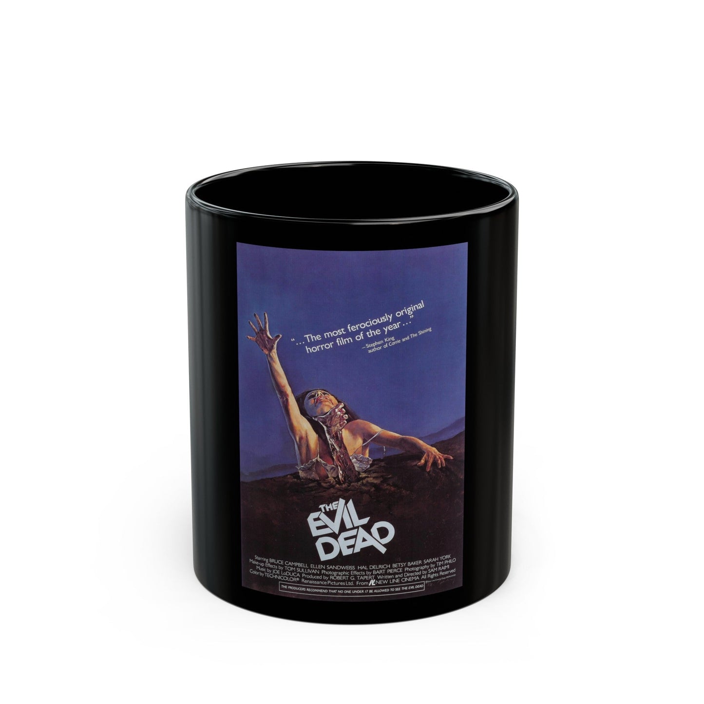 EVIL DEAD (2) 1981 Movie Poster - Black Coffee Mug-11oz-The Sticker Space