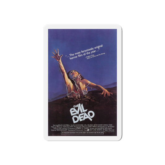 EVIL DEAD (2) 1981 Movie Poster - Die-Cut Magnet-6 × 6"-The Sticker Space