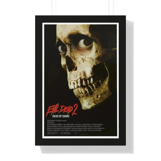 EVIL DEAD 2 1987 - Framed Movie Poster 16″ x 24″ Black - The Sticker Space