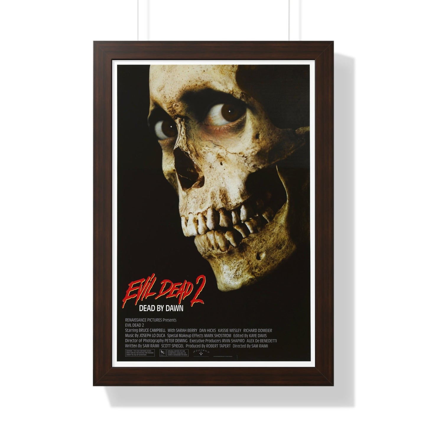 EVIL DEAD 2 1987 - Framed Movie Poster-16″ x 24″-The Sticker Space