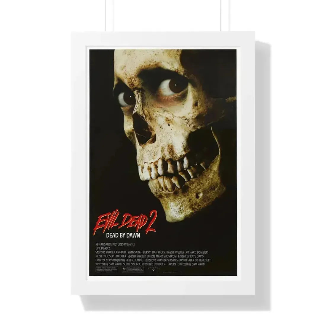 EVIL DEAD 2 1987 - Framed Movie Poster 16″ x 24″ White - The Sticker Space