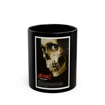 EVIL DEAD 2 1987 Movie Poster - Black Coffee Mug-11oz-The Sticker Space