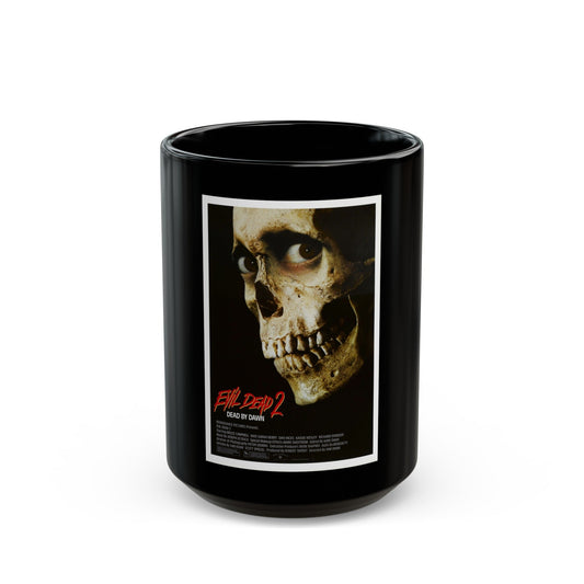 EVIL DEAD 2 1987 Movie Poster - Black Coffee Mug-15oz-The Sticker Space