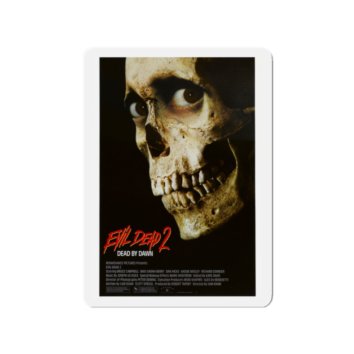 EVIL DEAD 2 1987 Movie Poster - Die-Cut Magnet-2" x 2"-The Sticker Space