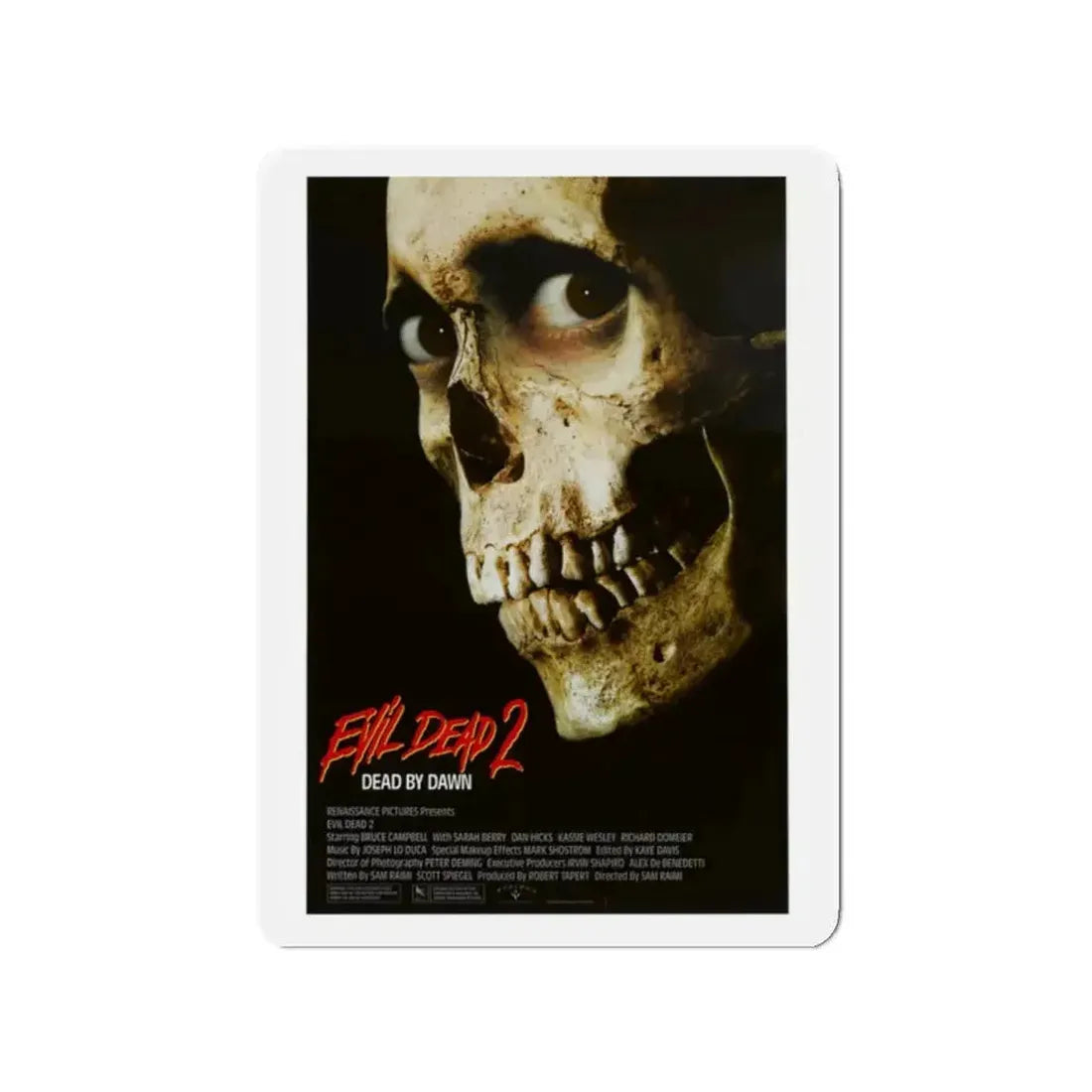 EVIL DEAD 2 1987 Movie Poster - Refrigerator Magnet - The Sticker Space