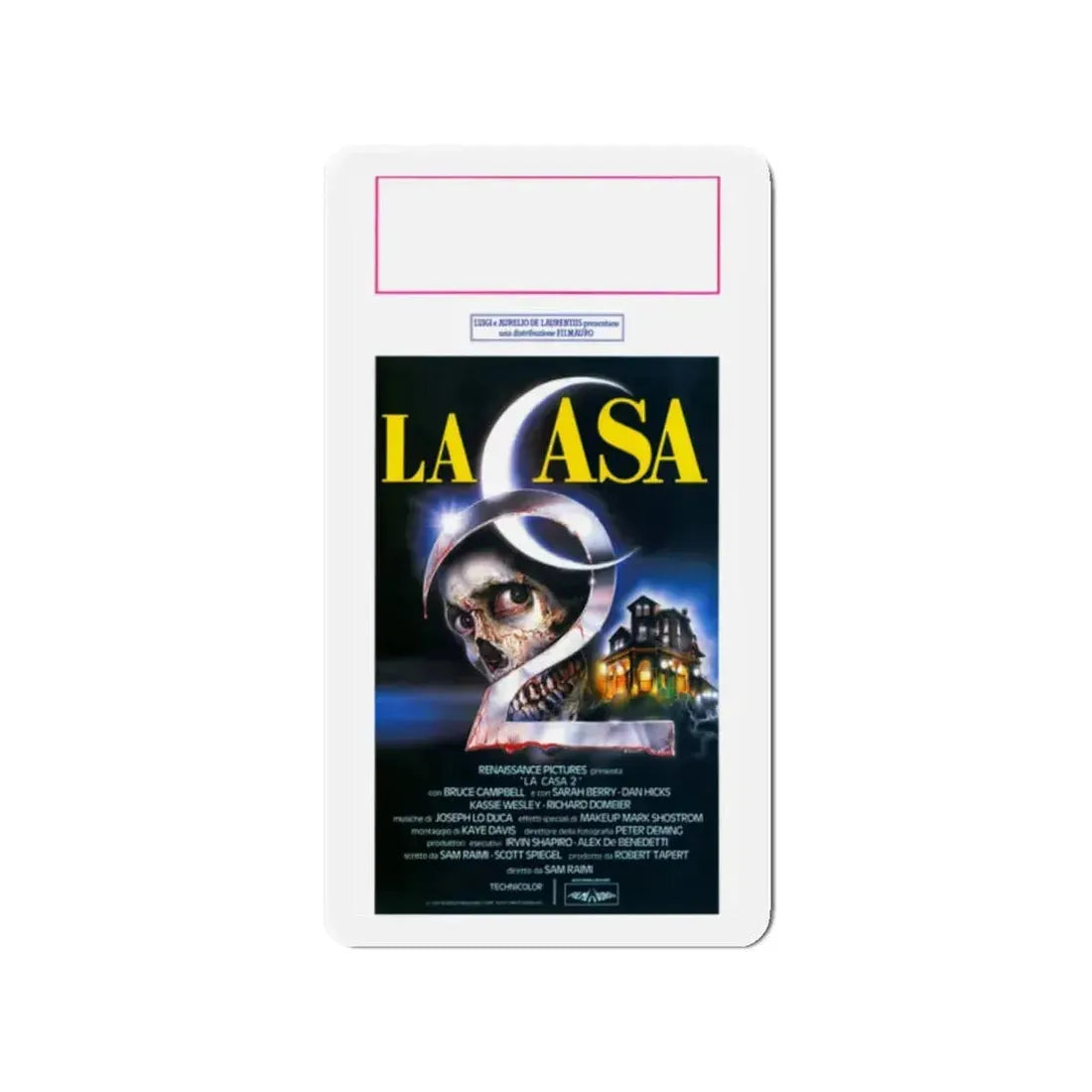 EVIL DEAD 2 (ITALIAN) 1987 Movie Poster - Refrigerator Magnet 2 Inch - The Sticker Space