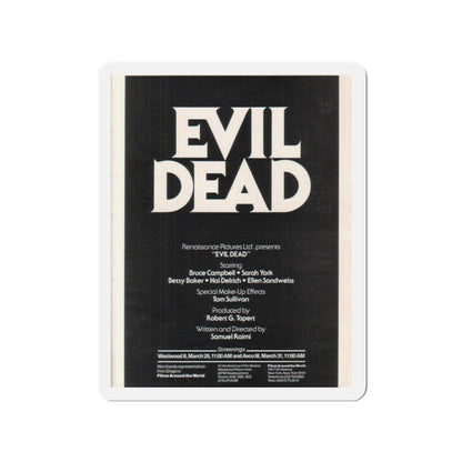 EVIL DEAD (3) 1981 Movie Poster - Die-Cut Magnet-2" x 2"-The Sticker Space