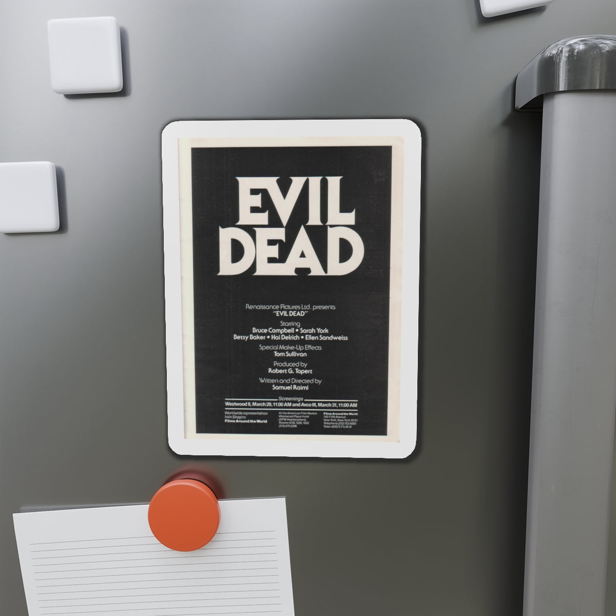 EVIL DEAD (3) 1981 Movie Poster - Die-Cut Magnet-The Sticker Space