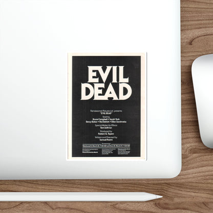 EVIL DEAD (3) 1981 Movie Poster STICKER Vinyl Die-Cut Decal-The Sticker Space