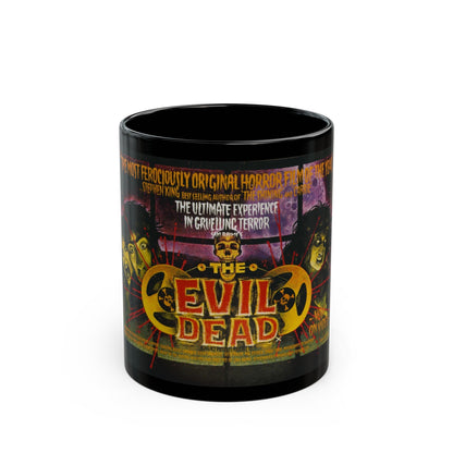 EVIL DEAD (VIDEORELEASE) 1981 Movie Poster - Black Coffee Mug-11oz-The Sticker Space