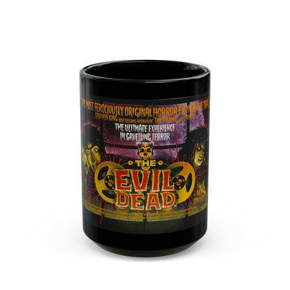 EVIL DEAD (VIDEORELEASE) 1981 Movie Poster - Black Coffee Mug-15oz-The Sticker Space