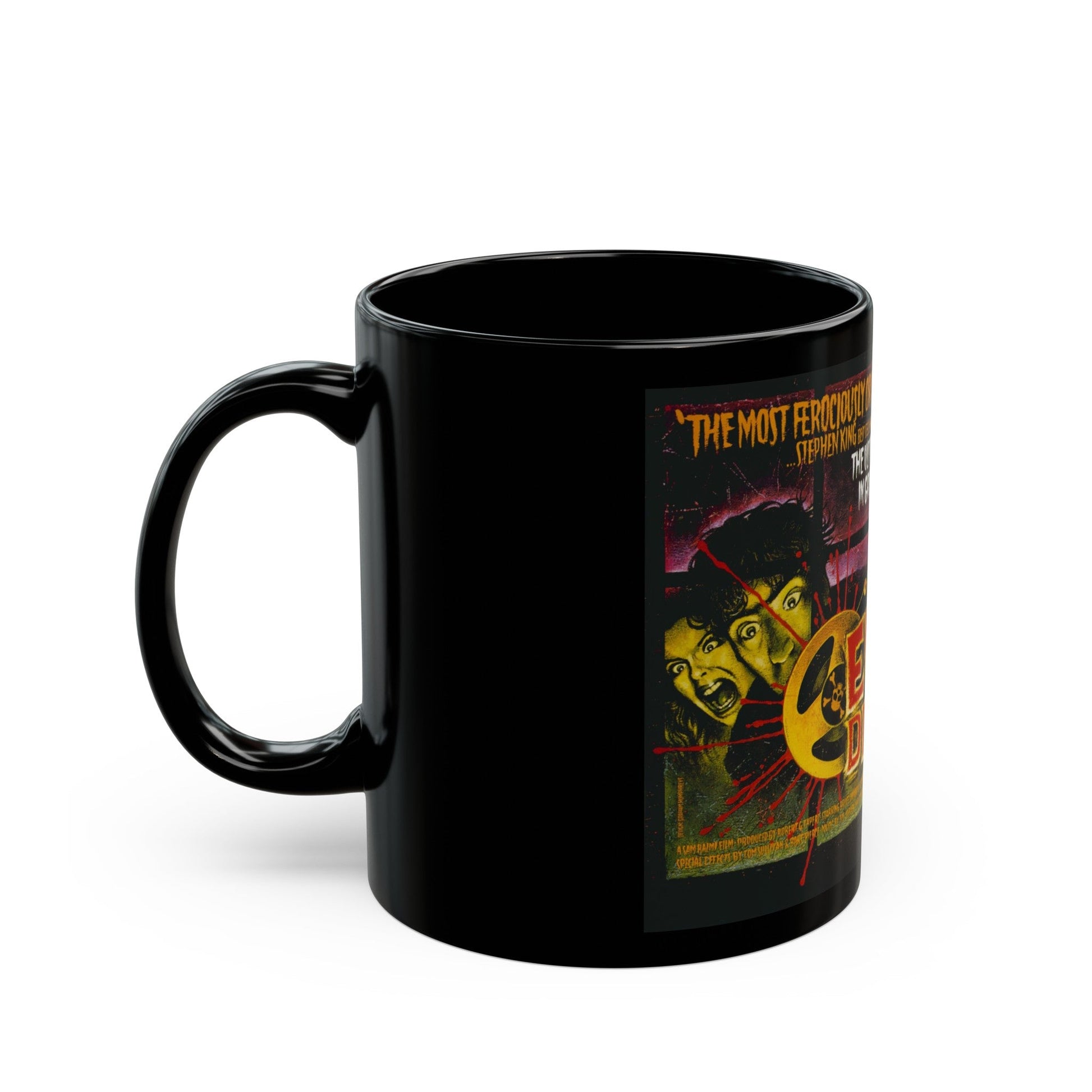 EVIL DEAD (VIDEORELEASE) 1981 Movie Poster - Black Coffee Mug-The Sticker Space