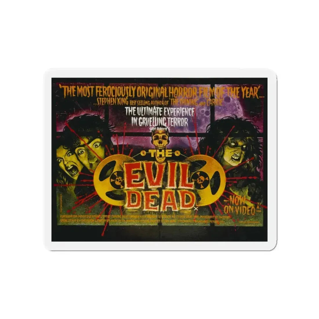EVIL DEAD (VIDEORELEASE) 1981 Movie Poster - Refrigerator Magnet - The Sticker Space