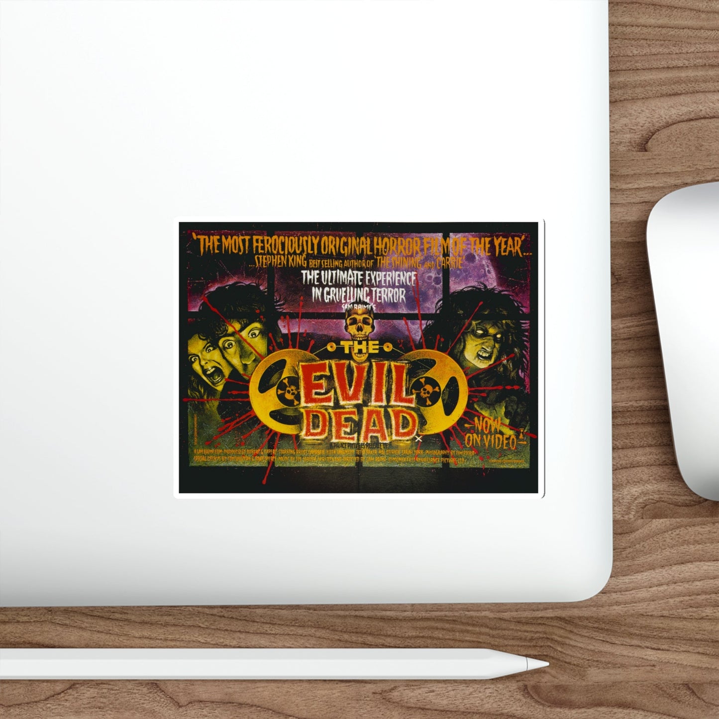 EVIL DEAD (VIDEORELEASE) 1981 Movie Poster STICKER Vinyl Die-Cut Decal-The Sticker Space