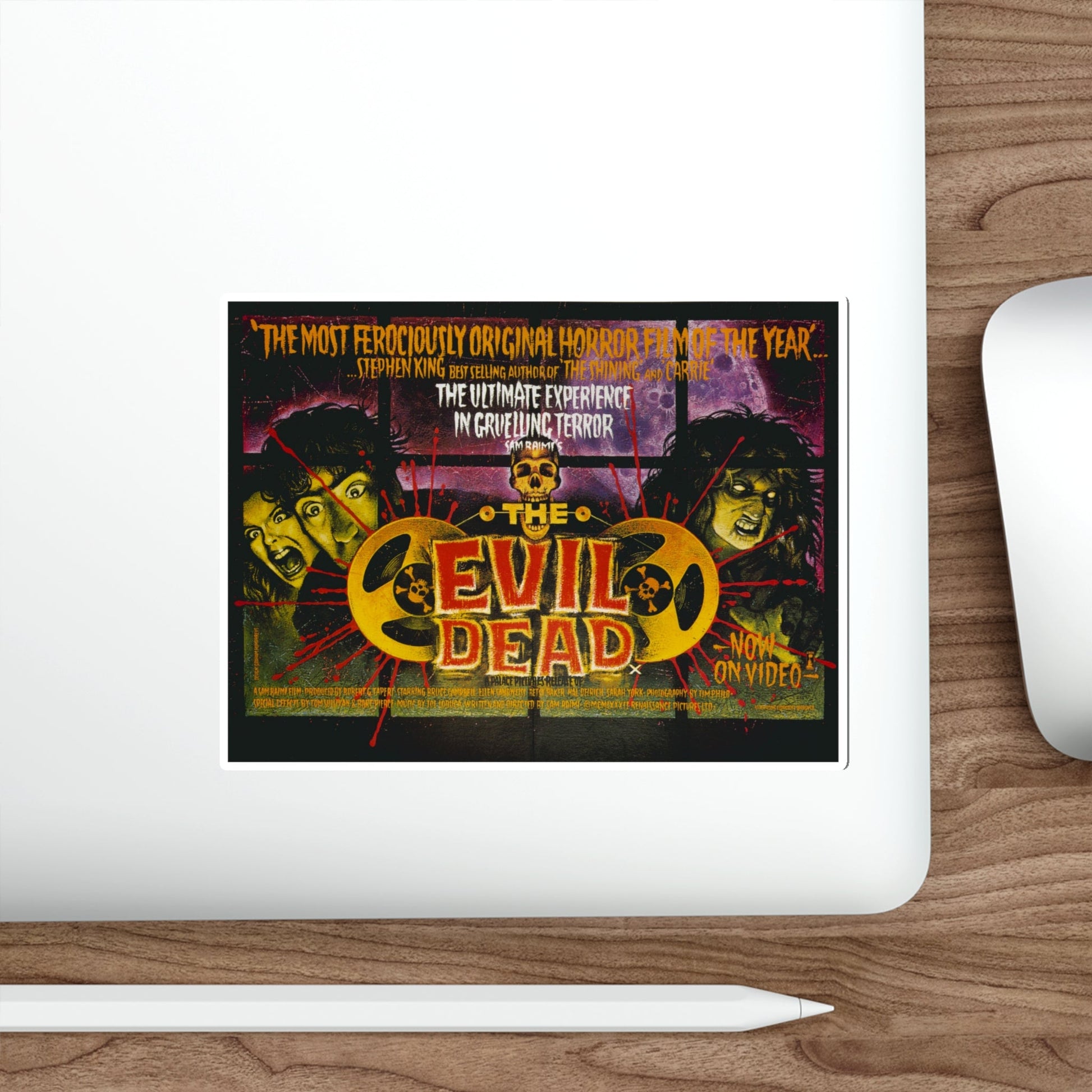 EVIL DEAD (VIDEORELEASE) 1981 Movie Poster STICKER Vinyl Die-Cut Decal-The Sticker Space