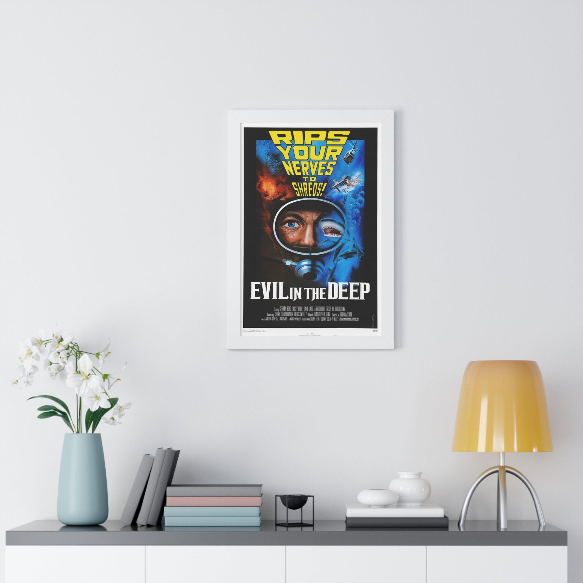 EVIL IN THE DEEP 1974 - Framed Movie Poster-The Sticker Space