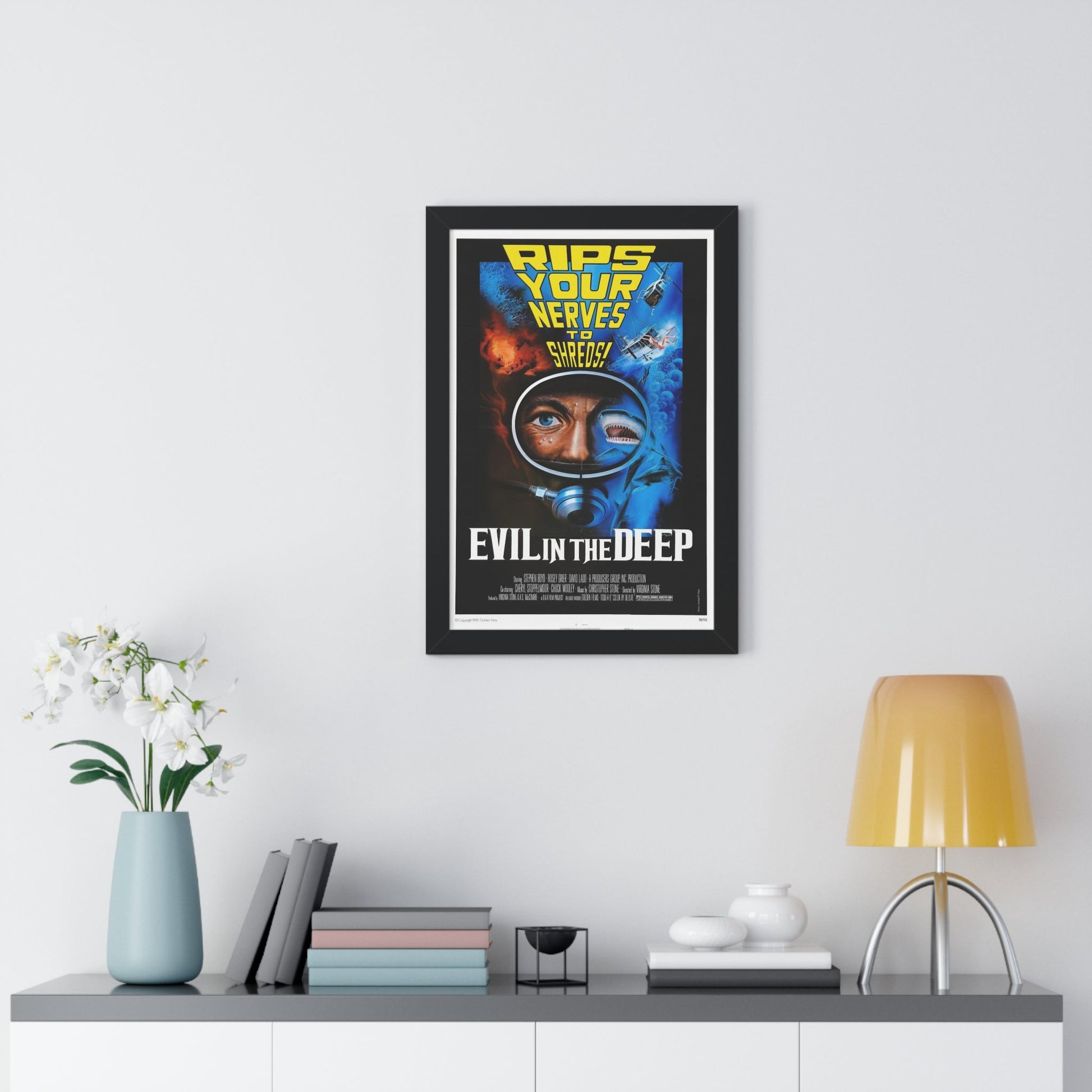 EVIL IN THE DEEP 1974 - Framed Movie Poster-The Sticker Space