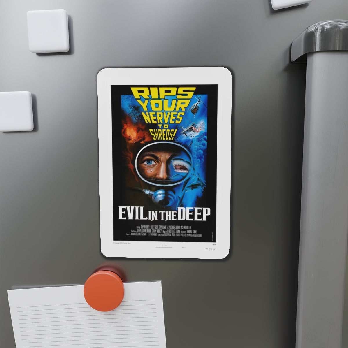 EVIL IN THE DEEP 1974 Movie Poster - Die-Cut Magnet-The Sticker Space