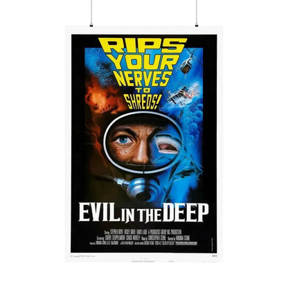 EVIL IN THE DEEP 1974 - Paper Movie Poster - The Sticker Space