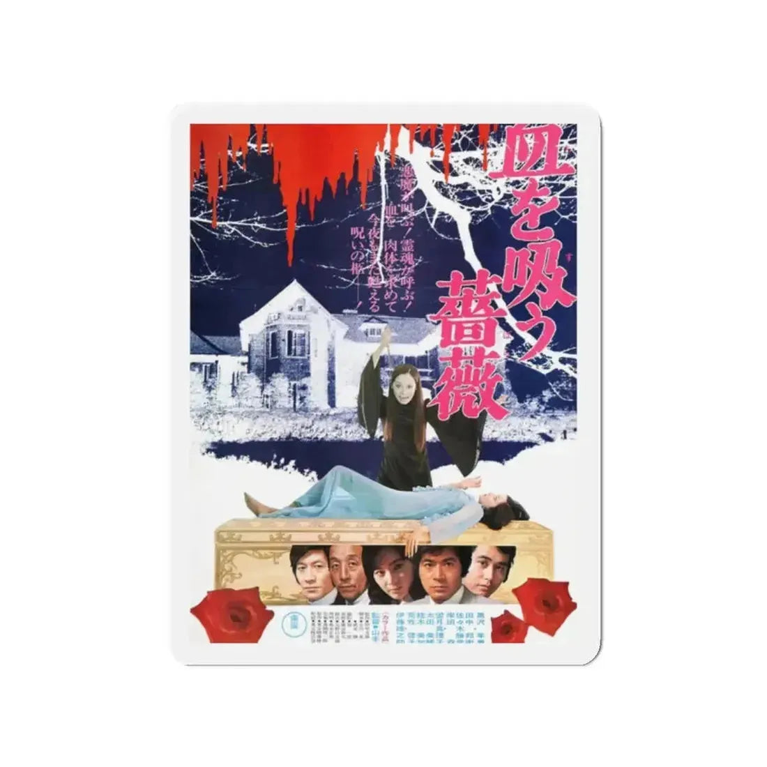 EVIL OF DRACULA 1974 Movie Poster - Refrigerator Magnet - The Sticker Space