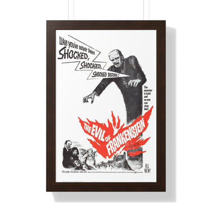 EVIL OF FRANKENSTEIN 1964 - Framed Movie Poster-16″ x 24″-The Sticker Space