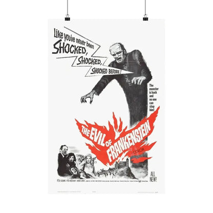 EVIL OF FRANKENSTEIN 1964 - Paper Movie Poster - The Sticker Space