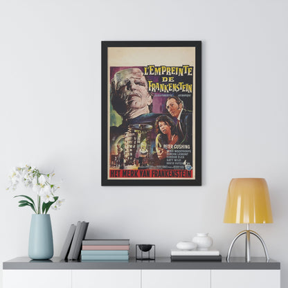 EVIL OF FRANKENSTEIN (BELGIAN) 1964 - Framed Movie Poster-The Sticker Space