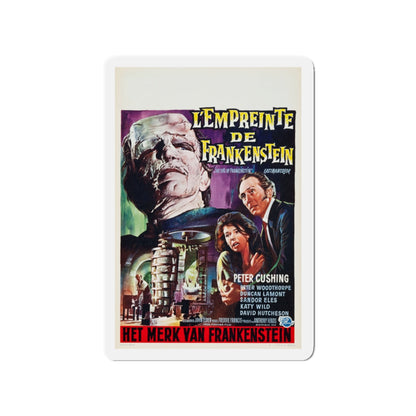 EVIL OF FRANKENSTEIN (BELGIAN) 1964 Movie Poster - Die-Cut Magnet-3" x 3"-The Sticker Space