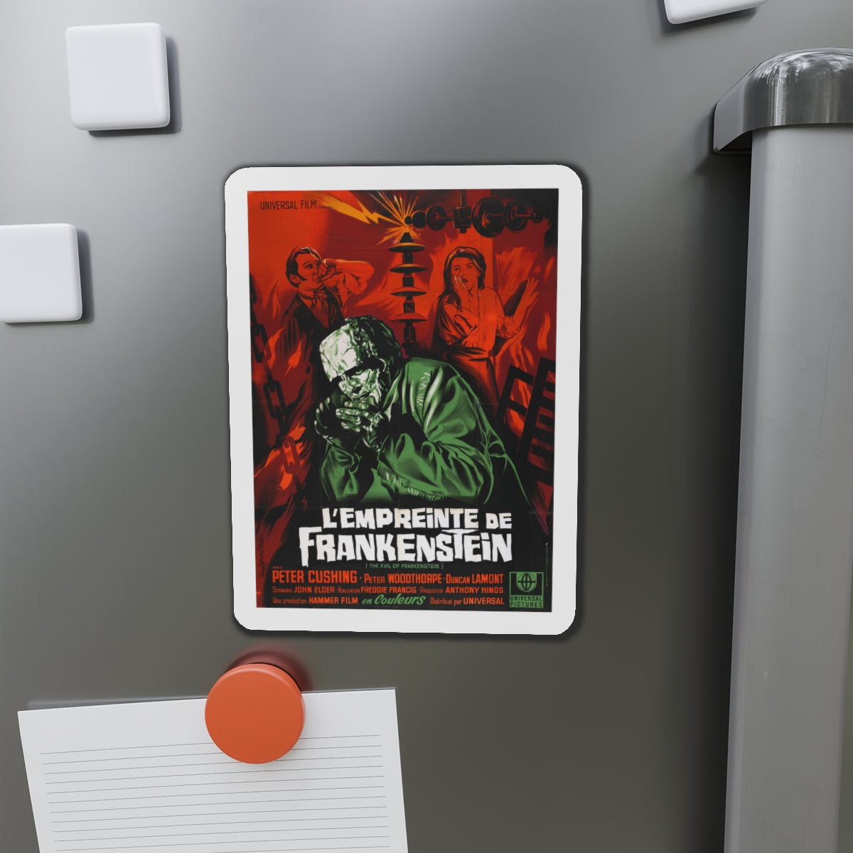 EVIL OF FRANKENSTEIN (FRENCH) 1964 Movie Poster - Die-Cut Magnet-The Sticker Space